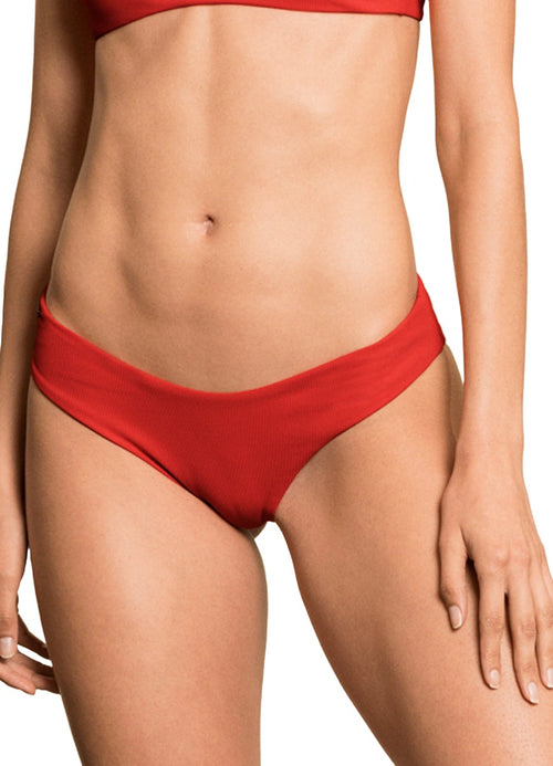 Alternative image -  Braguitas de bikini con doble V en rojo Camelia Journey de Maaji