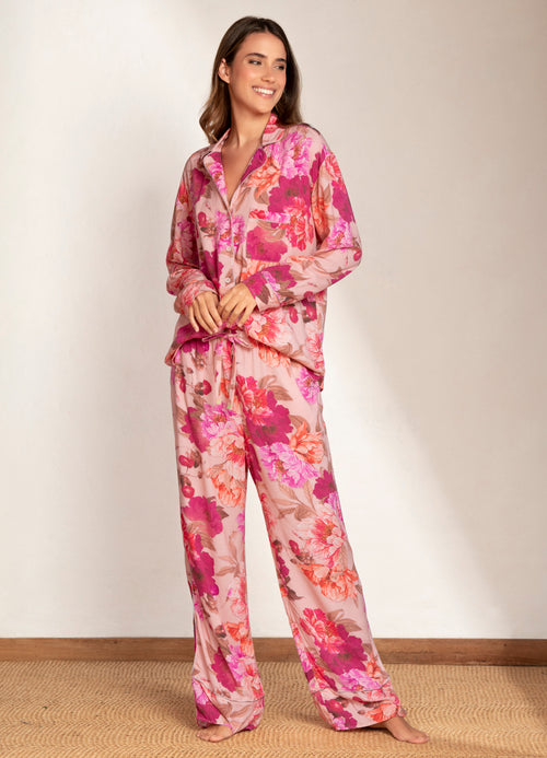Main image -  Maaji Vintage Blossom Dandelion Long Sleeve Pant Set