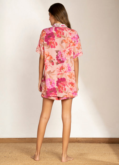 Hover image -  Maaji Vintage Blossom Kim Short Sleeve Short Set