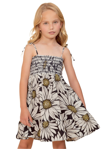 Thumbnail - Maaji Daisy Floral Peyton Girls Short Dress - 1