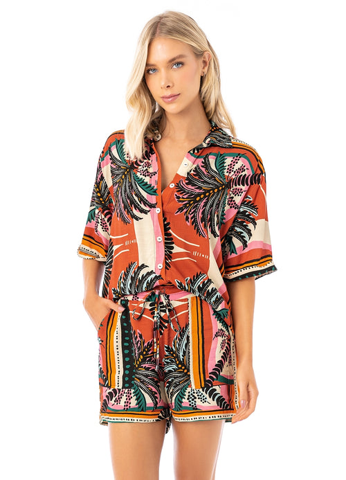 Alternative image -  Maaji Eclectic Palms Saona Long Shirt
