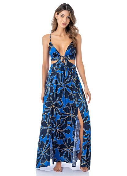 Thumbnail - Maaji Kaleidoscope Bloom Bridgette Long Dress - 1