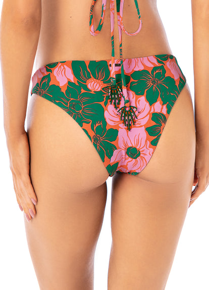Thumbnail - Maaji Floral Stamp Flirt Thin Side Bikini Bottom - 5