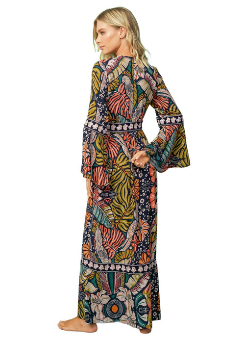 Hover image -  Maaji Tropical Jaguar Anastasia Long Dress