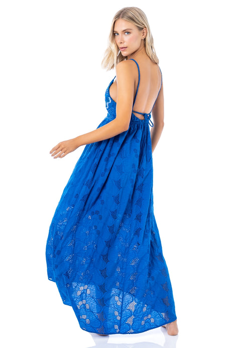 Hover image -  Maaji Lapis Blue Bridget Long Dress