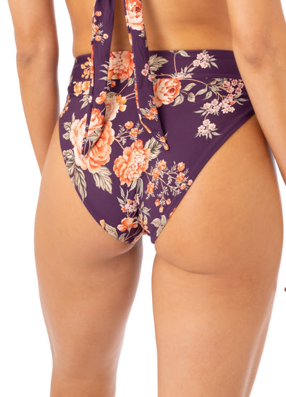Thumbnail - Maaji Vintage Flower Suzy Q High Rise/High Leg Bikini Bottom - 5