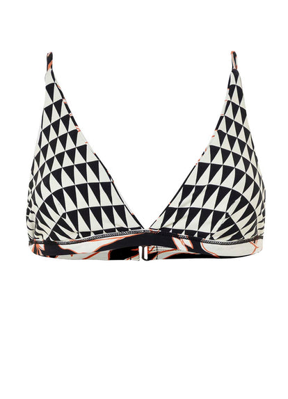 Thumbnail - Maaji Opal Leaves Vitta Fixed Triangle Bikini Top - 7