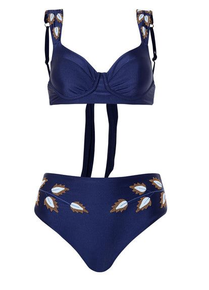 Thumbnail - Maaji French Navy Bailey Unmolded Underwire Bikini Top - 7