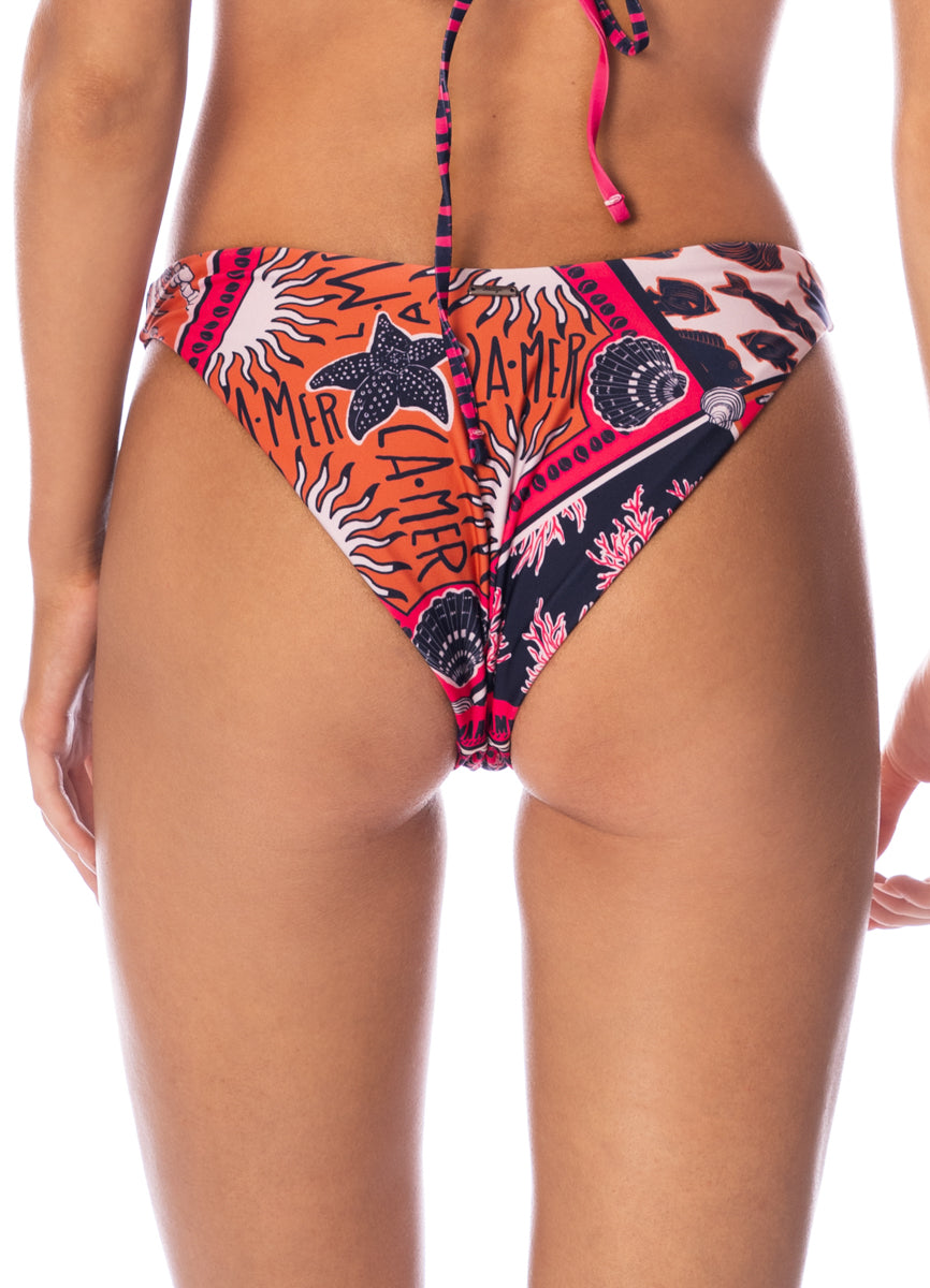 Maaji Ocean Puzzle Splendour Regular Rise Thin Side Bikini Bottom