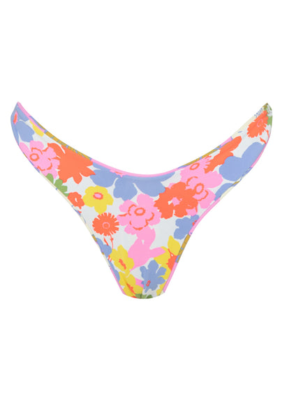 Thumbnail - Maaji Pink Fiore Splendour Regular Rise Thin Side Bikini Bottom - 8