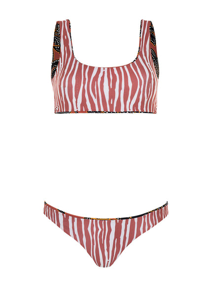 Thumbnail - Maaji Phoenix Palm Guinea Sporty Bralette Bikini Top - 7