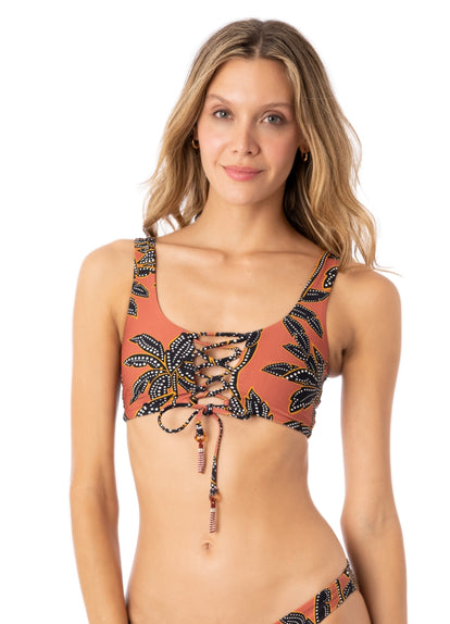 Thumbnail - Maaji Phoenix Palm Guinea Sporty Bralette Bikini Top - 8