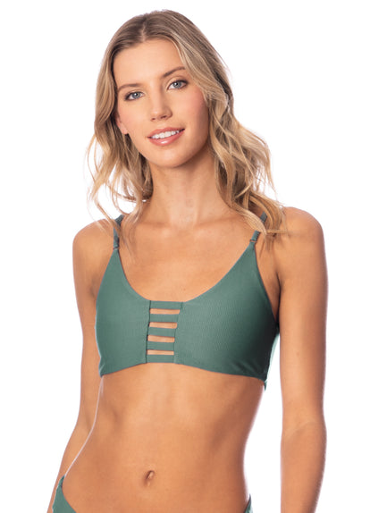 Thumbnail - Maaji Eucalyptus Green Praia Classic Bralette Bikini Top - 6