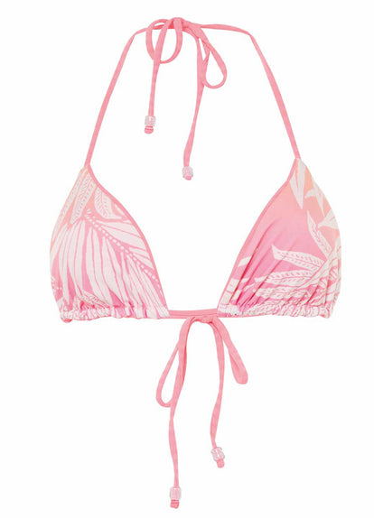 Thumbnail - Maaji Sea Pink Balmy Sliding Triangle Bikini Top - 8