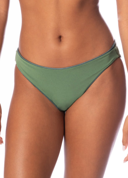 Thumbnail - Maaji Eucalyptus Green Sublimity Regular Rise Classic Bikini Bottom - 6