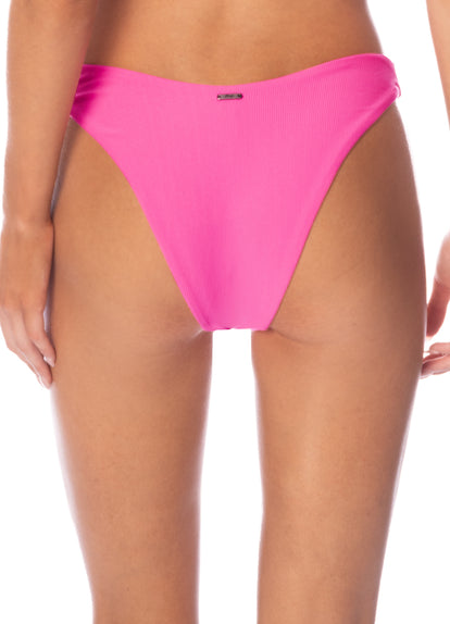 Thumbnail - Maaji Radiant Pink Splendour Regular Rise Thin Side Bikini Bottom - 5