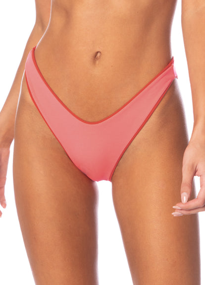 Thumbnail - Maaji Red Camelia Splendour Regular Rise Thin Side Bikini Bottom - 6