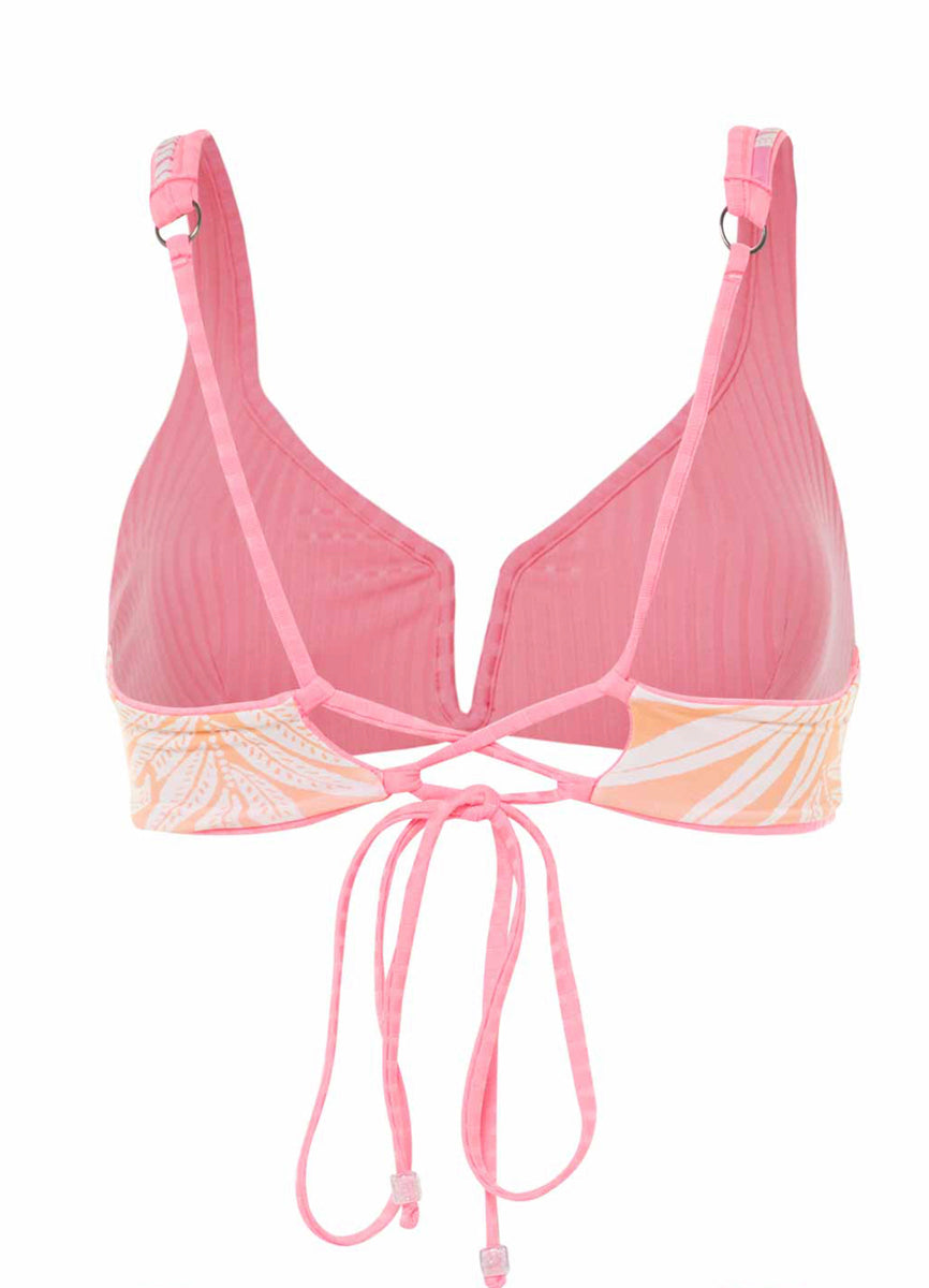 Maaji Sea Pink Victoria V Wire Bralette Bikini Top