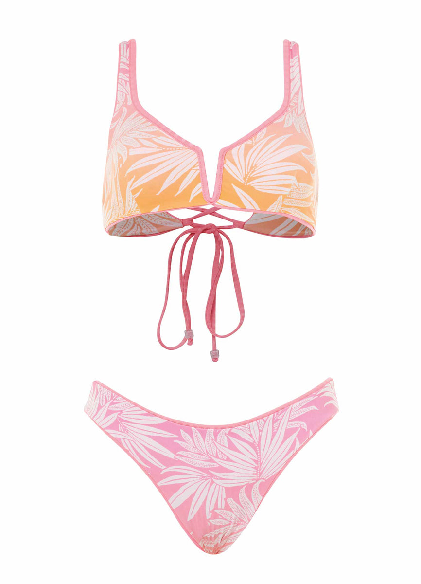 Maaji Sea Pink Victoria V Wire Bralette Bikini Top