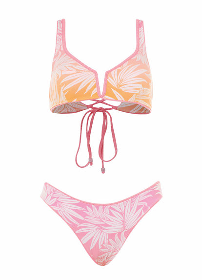 Thumbnail - Maaji Sea Pink Victoria V Wire Bralette Bikini Top - 8