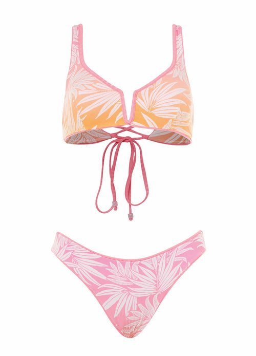 Hover image -  Maaji Sea Pink Victoria V Wire Bralette Bikini Top