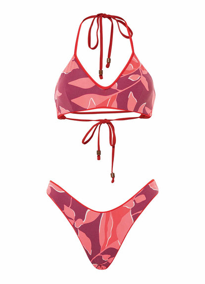 Thumbnail - Maaji Scarlet Red River Sporty Bralette Bikini Top - 11