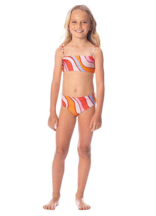 Main image -  Maaji Amber Brown Rainbow Girls Bikini Set