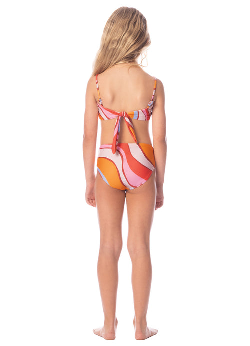 Hover image -  Maaji Amber Brown Rainbow Girls Bikini Set