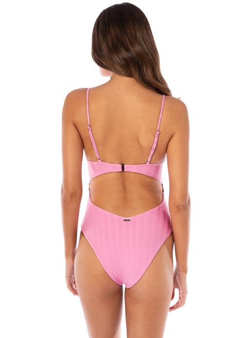 Hover image -  Maaji Blush Rose Skylar Cut Out One Piece