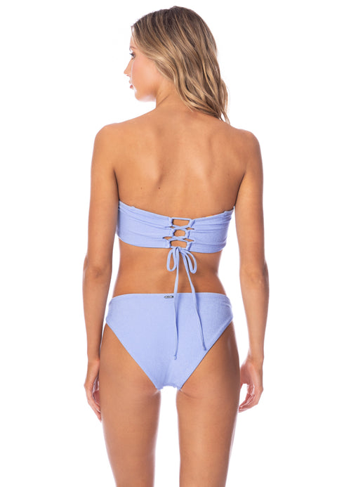 Hover image -  Maaji Serenity Blue Bora Strapless Bandeau Bikini Top