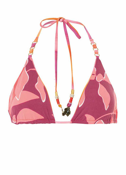 Thumbnail - Maaji Sunrise Dye Balmy Rings Sliding Triangle Bikini Top - 7
