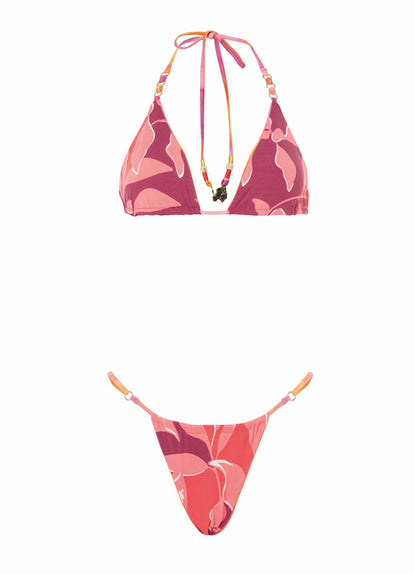 Thumbnail - Maaji Sunrise Dye Balmy Rings Sliding Triangle Bikini Top - 9