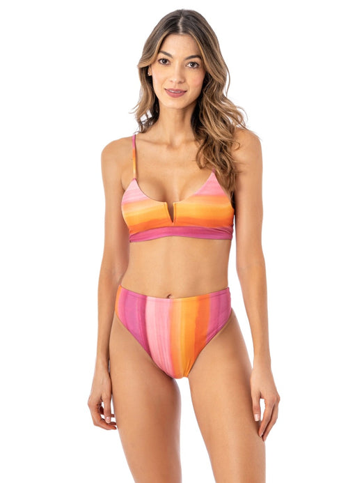 Main image -  Maaji Sunrise Dye Vittoria V Wire Bralette Bikini Top