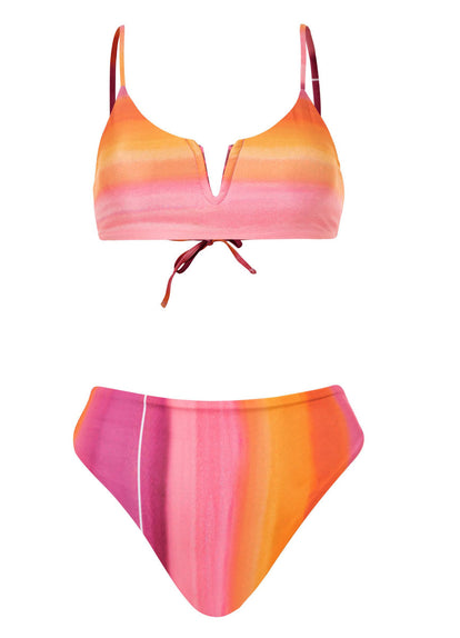 Thumbnail - Maaji Sunrise Dye Sully High Rise/High Leg Bikini Bottom - 8