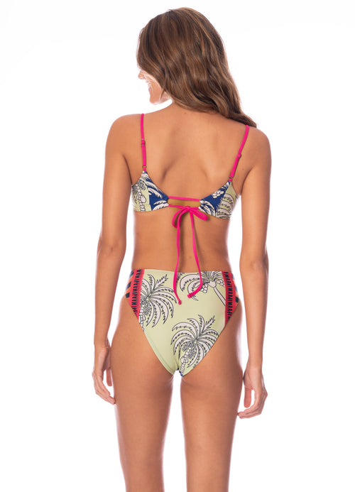 Hover image -  Maaji Periwinkle Palms Charlize Classic Bralette Bikini Top