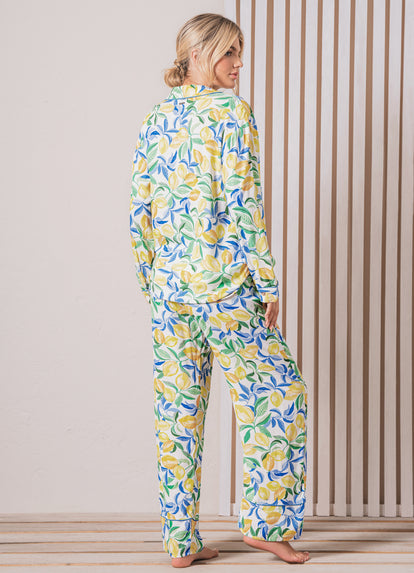  Maaji Citron Monet Dandelion Long Sleeve Pant Set