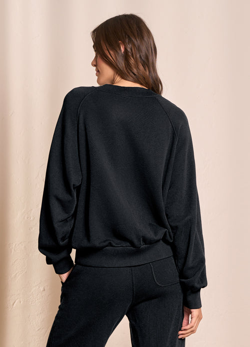 Hover image -  Maaji Black Onyx Praire Long Sleeve Sweatshirt