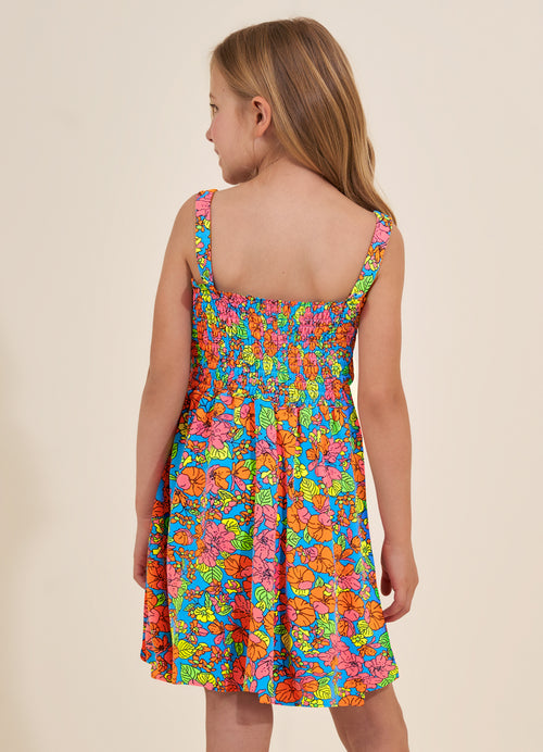 Hover image -  Maaji Poppy Bouquet Girls Short Dress