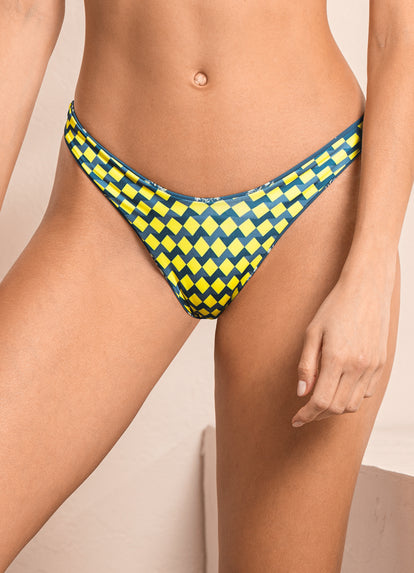  Maaji Stencil Stamp Splendour High Leg Bikini Bottom