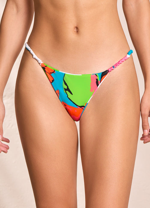 Hover image -  Maaji Jigsaw Micro Crunch Single Strap Bikini Bottom
