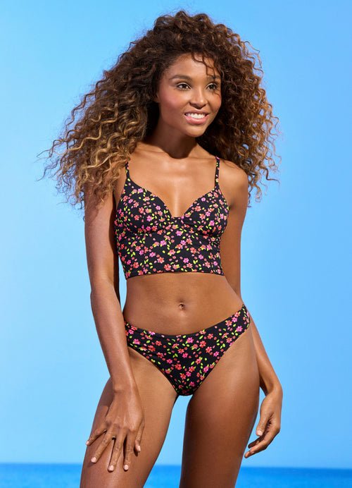 Main image -  Top de bikini tipo corpiño con aros Amber de Maaji Pansie