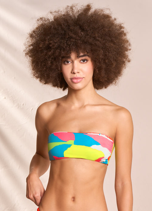 Hover image -  Maaji Key West Bandee Strapless Bandeau Bikini Top