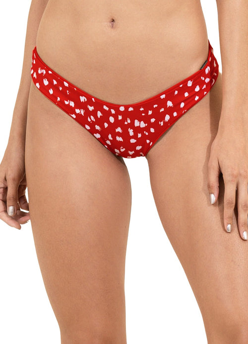 Hover image -  Braguitas de bikini con doble V en rojo Camelia Journey de Maaji
