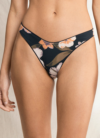 Thumbnail - Braguitas de bikini de pernera alta Splendor de zafiro negro de Maaji - 2