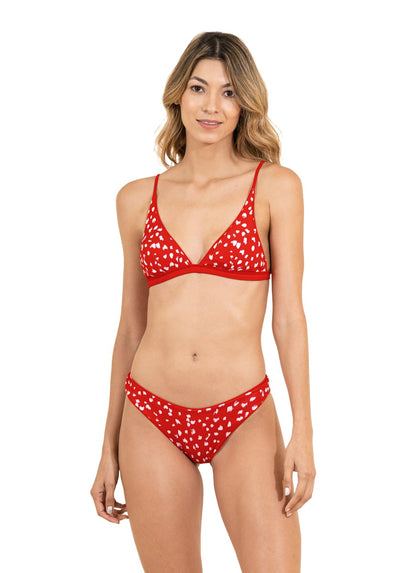 Thumbnail - Top de bikini de triángulo fijo rojo Camelia Ivy de Maaji - 6